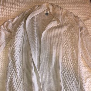 Long knitted sweater